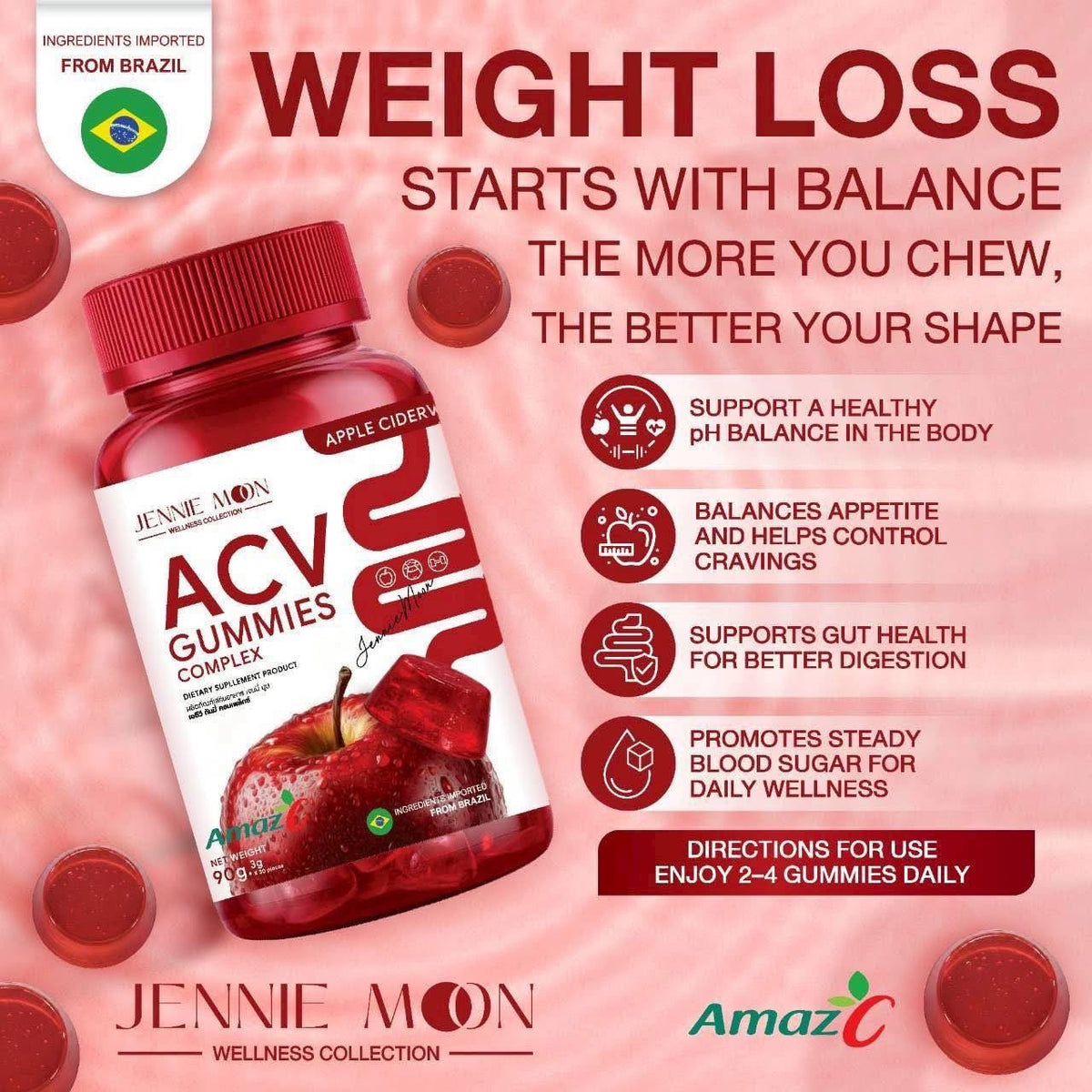 Jennie Moon ACV Gummies Complex – Apple Cider Vinegar Gummies