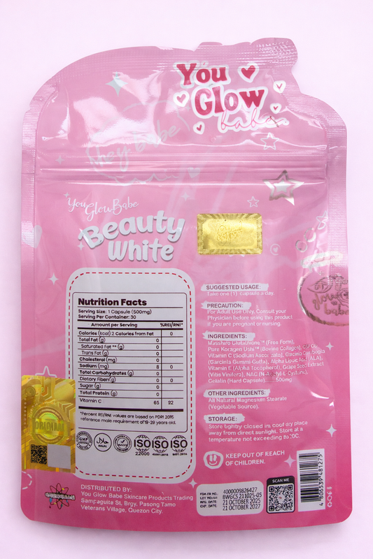 You Glow Babe Beauty White Gluta Collagen Capsule