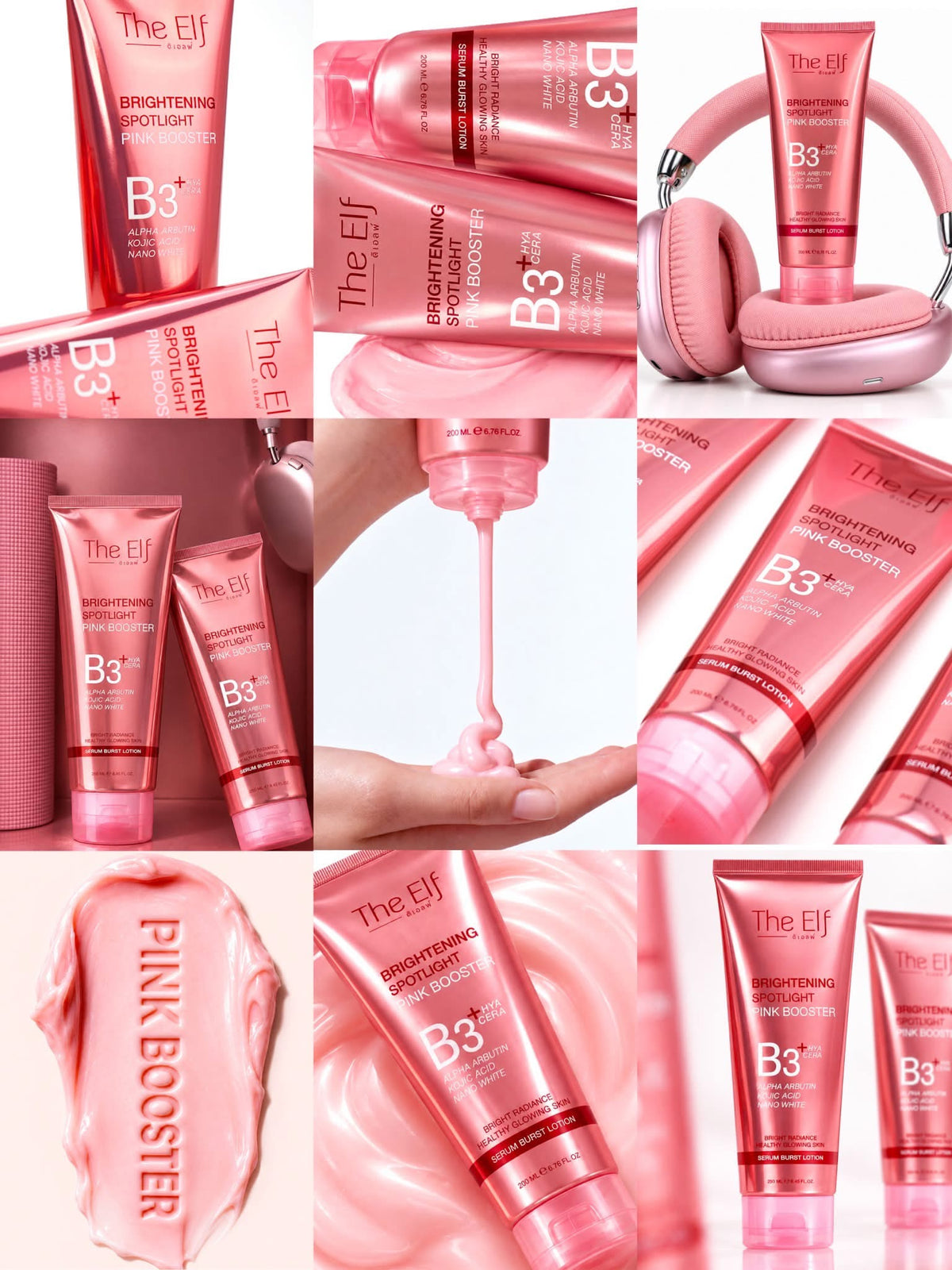 The Elf B3+ Brightening Spotlight Pink Booster