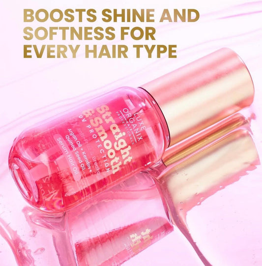 LUXE ORGANIX-Straight & Smooth UV Protection Anti-Frizz & Breakage Hair Oil Serum