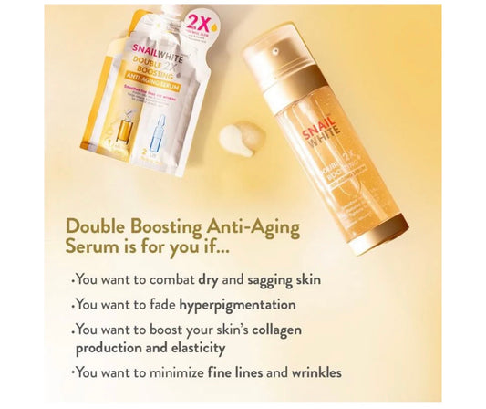 Snail White Double Boosting Anti Aging Serum
