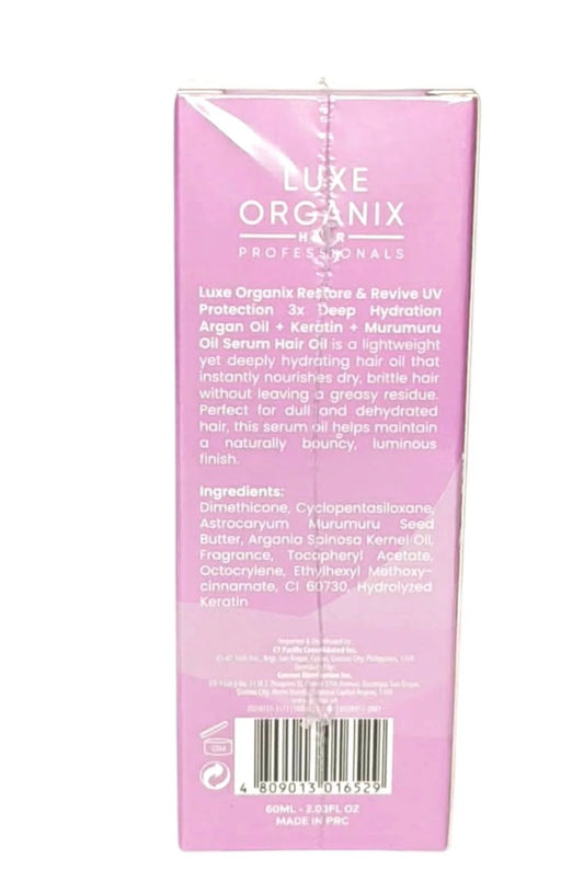 Luxe Organic-RESTORE & REVIVE UV Protection Deep Hydration Hair Oil Serum