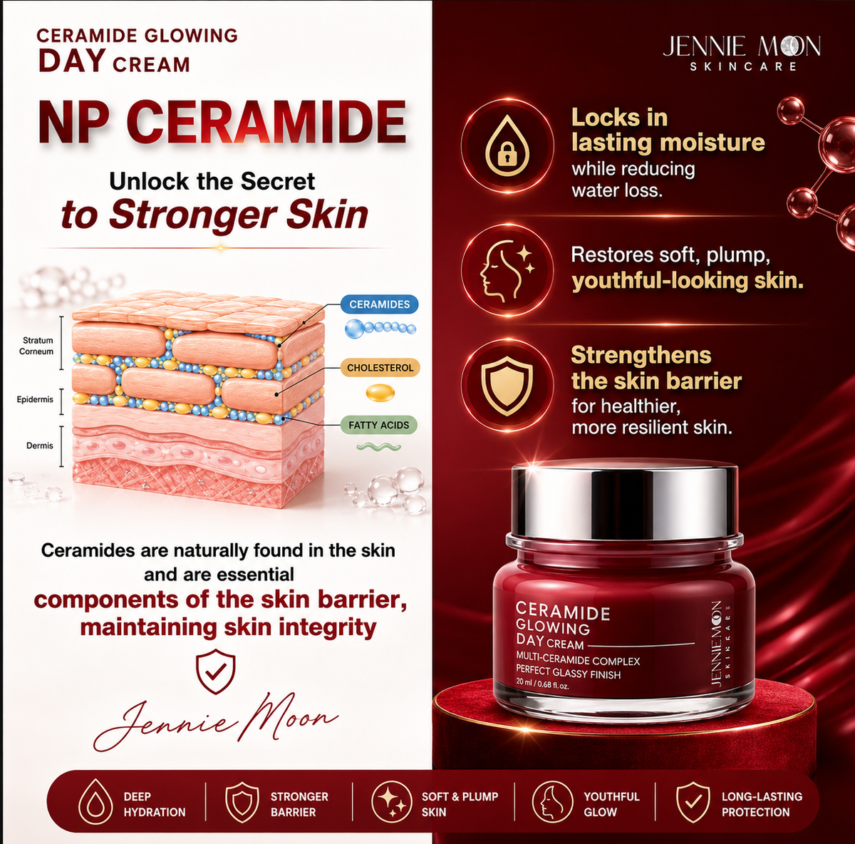 Jennie Moon Ceramide Glowing Day Cream