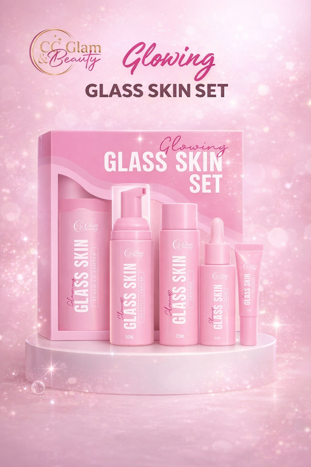CC Glam Glowing Glass Skin Set