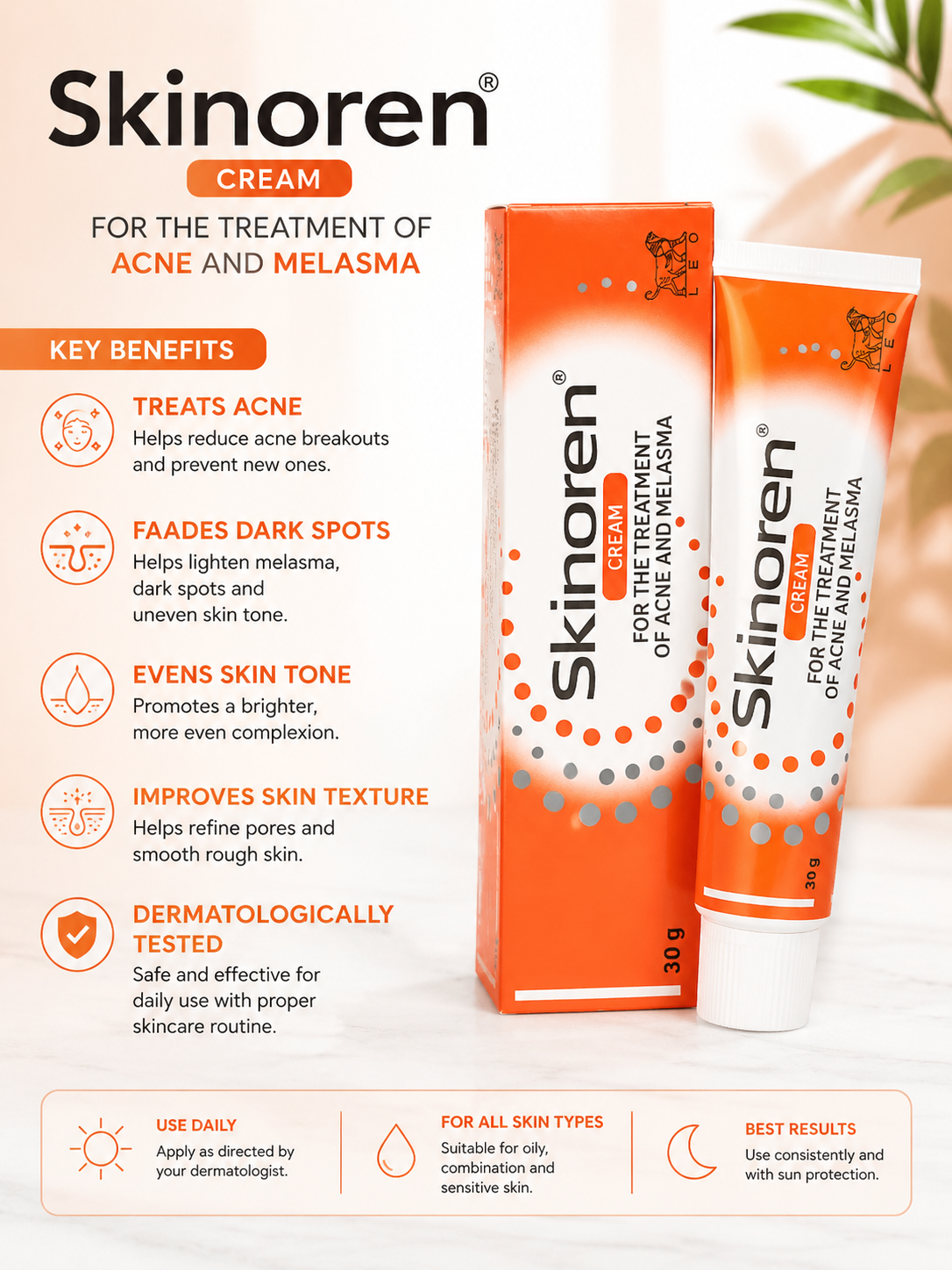 Skinoren Cream – Acne & Melasma Treatment