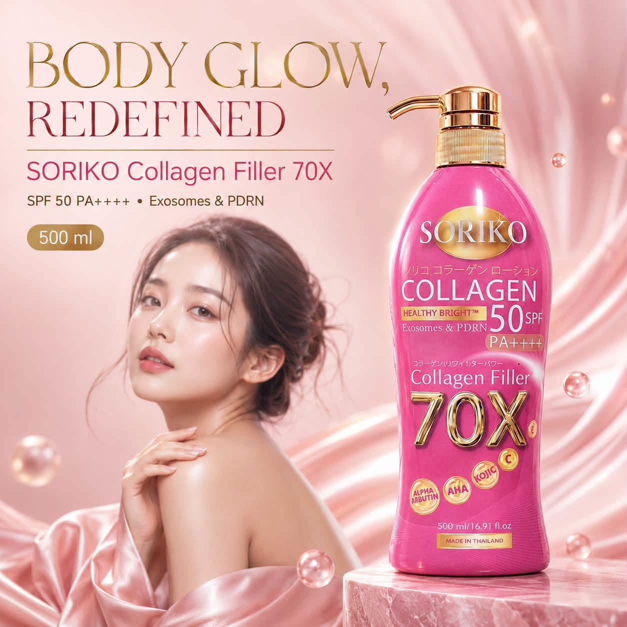 Soriko Collagen Exosomes & PDRN Sunscreen SPF 50+ PA++++