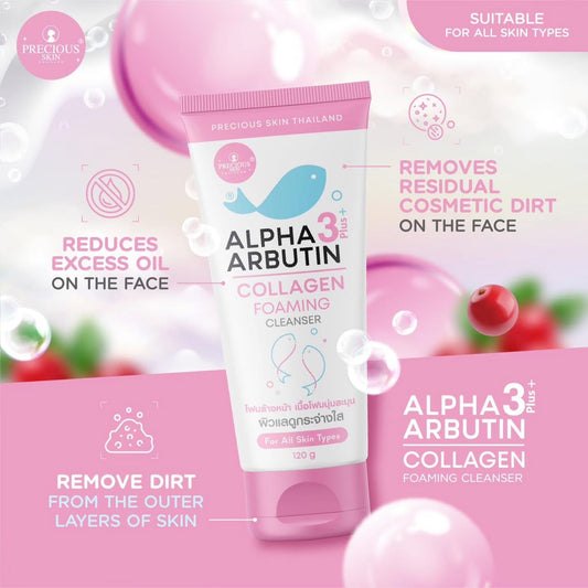 Precious Skin Alpha Arbutin Collagen Foaming Cleanser