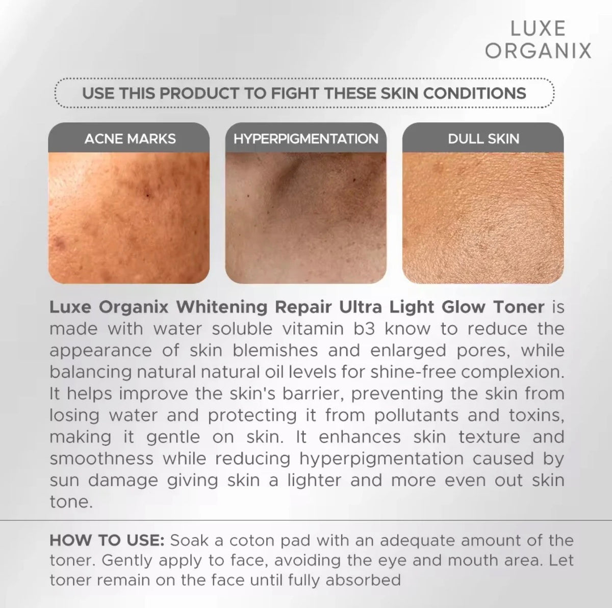 Luxe Organic Whitening Ultra Light Glow Toner