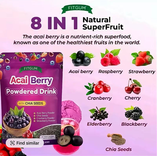 Fit Gum Acai Berry Juice