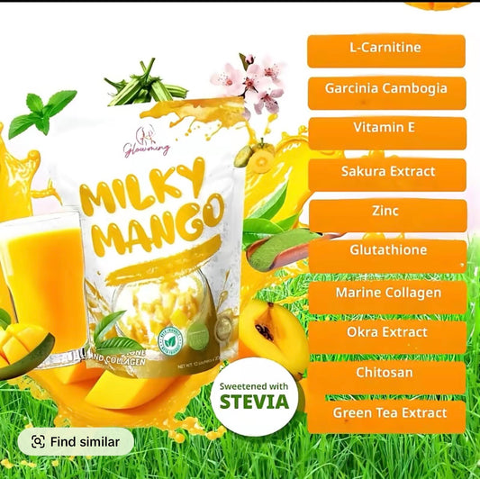 Glowming Milky Mango Glutathione & Collagen Drink