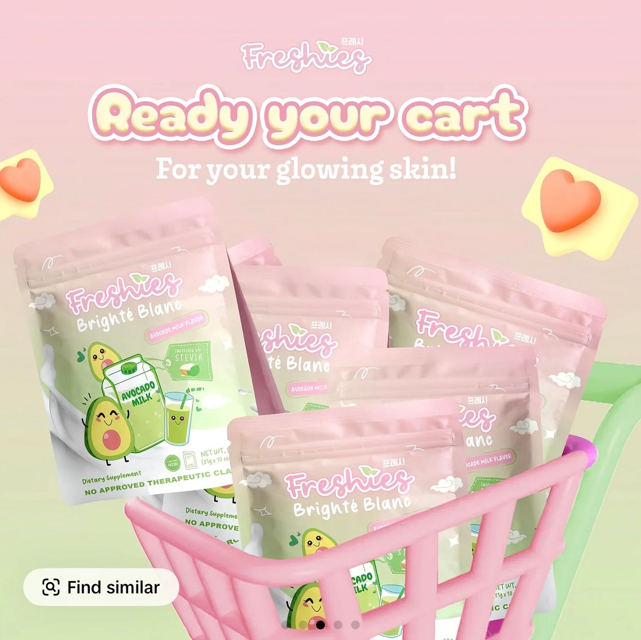 Freshies Brighte Blanc Collagen & Glutathione Avocado Drink
