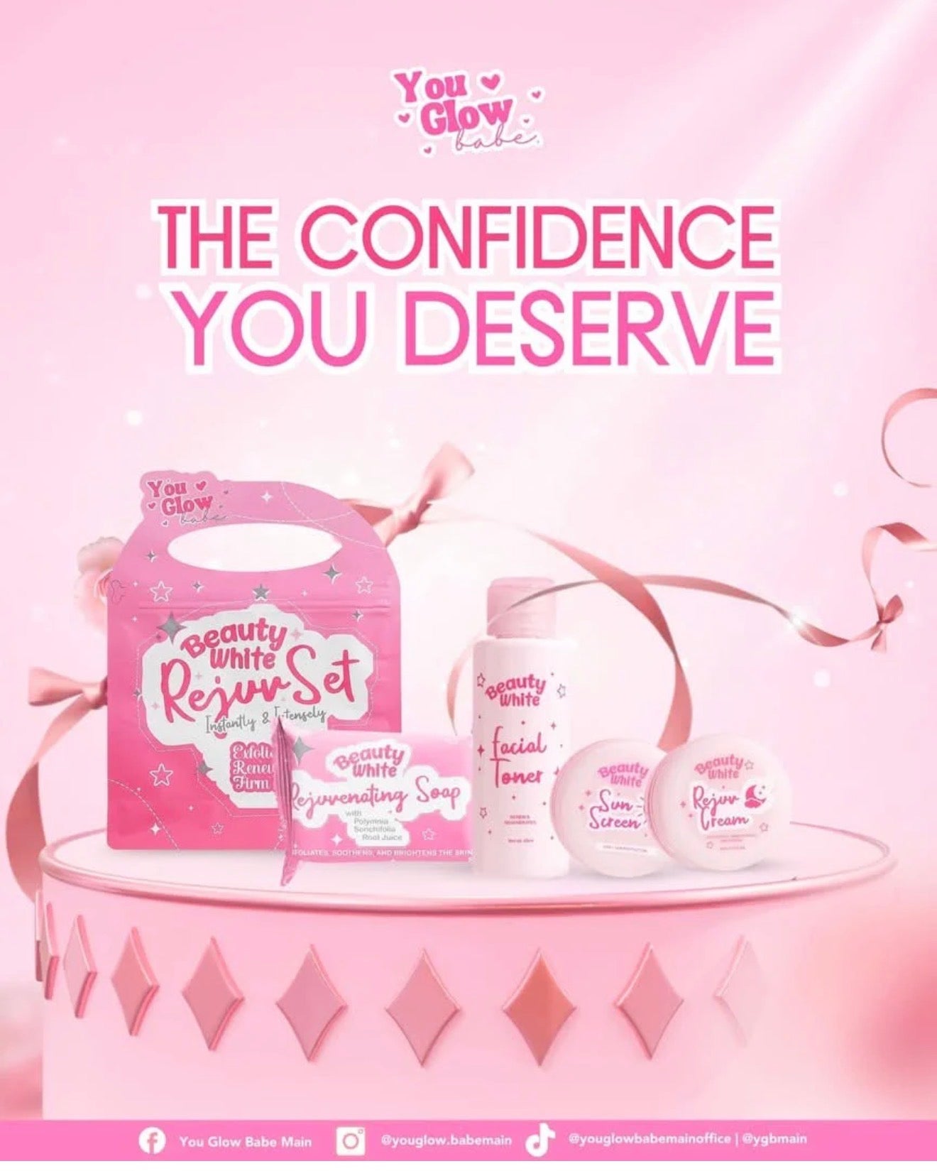 You Glow Babe- Beauty White REJUVENATING FACIAL SET