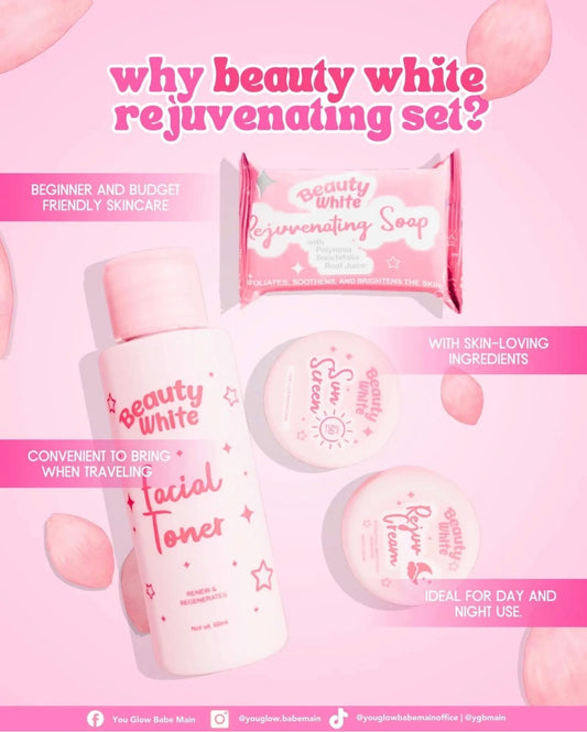 You Glow Babe- Beauty White REJUVENATING FACIAL SET