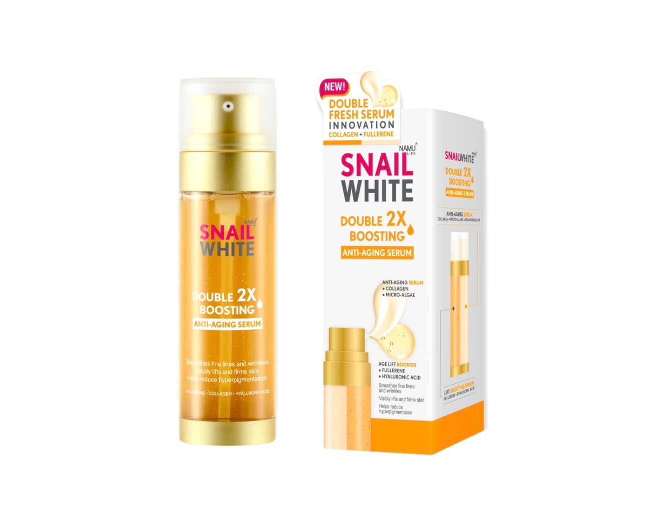 Snail White Double Boosting Anti Aging Serum