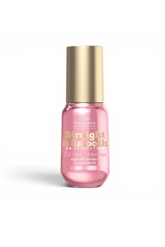 LUXE ORGANIX-Straight & Smooth UV Protection Anti-Frizz & Breakage Hair Oil  Serum