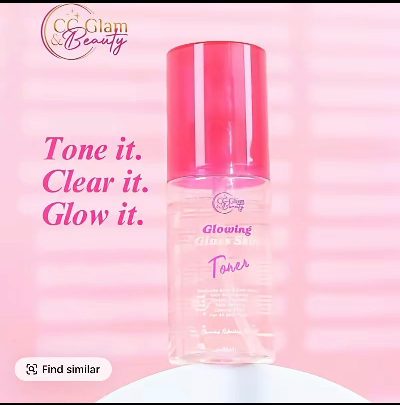 CC GLAM Glowing Glass Skin Toner