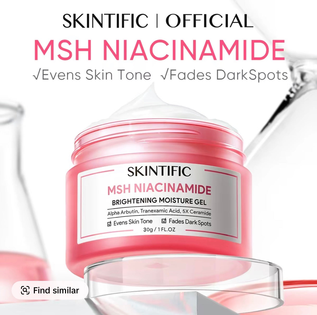 Skintific MSH Niacinamide Brightening Moisture Gel