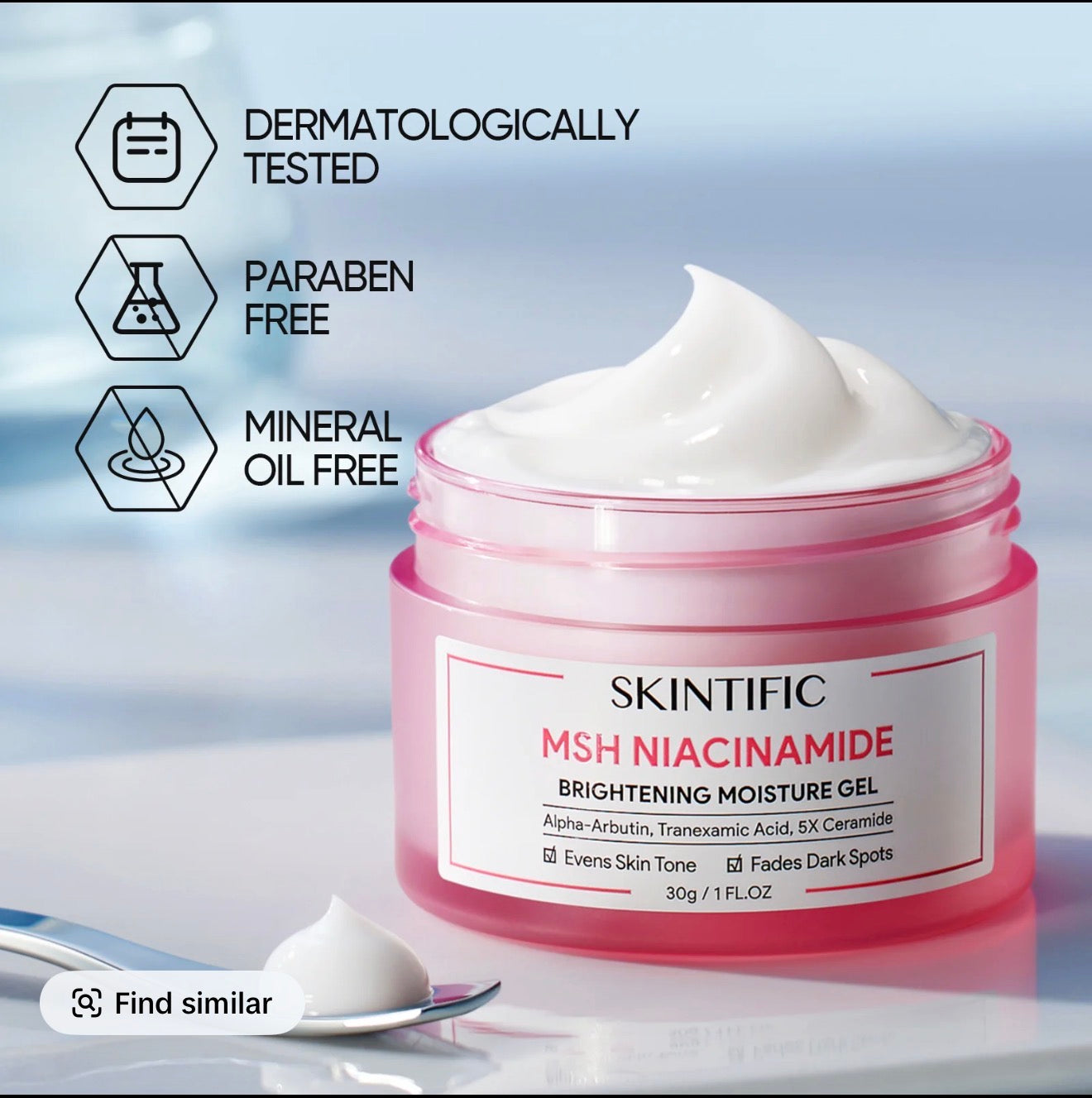 Skintific MSH Niacinamide Brightening Moisture Gel
