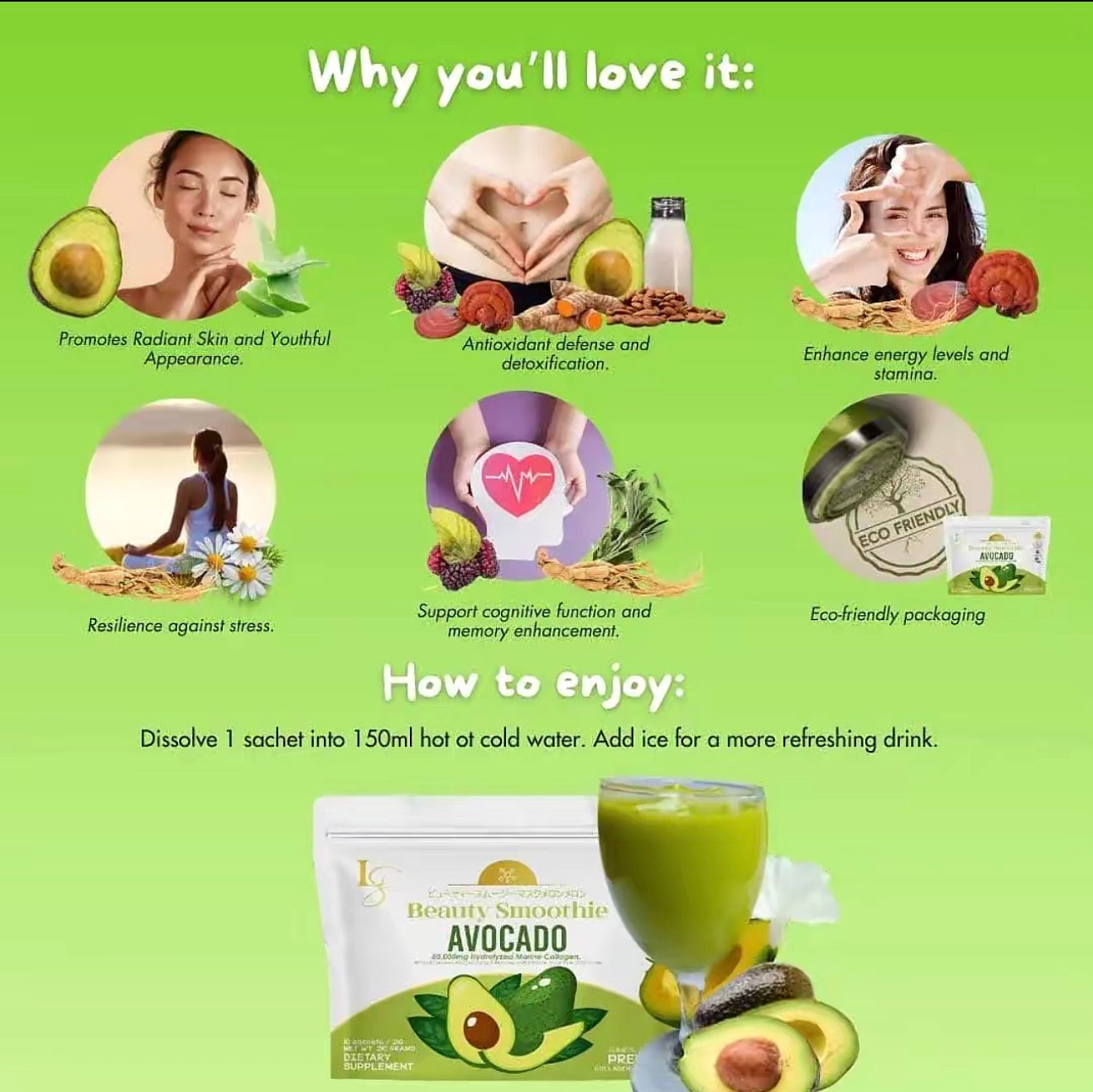 Luxe Slim Beauty Avocado Smoothie